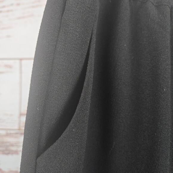 Linea by Louis Dell'Olio Crepe Gauze Pull-On Crop Pants Black Size XL - Picture 5 of 9